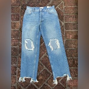 We the free | Maggie Mid Rise Straight Leg